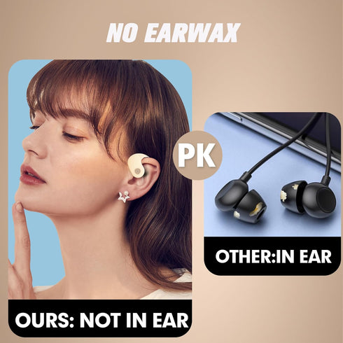 Out of Ear Open Ear Headphones Outside The Ear Wireless Ear Hanging Bluetooth Headset Over The Ear Open Ear Buds Earbuds Outside The Ear Headphone...