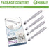 Mini Tongs 5-3/4 Inch Stainless Steel Small Serving Tongs, Tiny Kitchen Tong for Appetizers, Tea Party, Coffee Bar, Desserts, Set of 4...