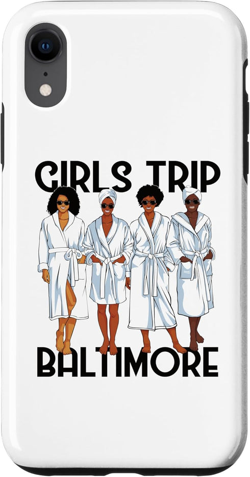 iPhone XR Girls Trip 2024 Baltimore For Black Melanin Women Spa Relax Case...