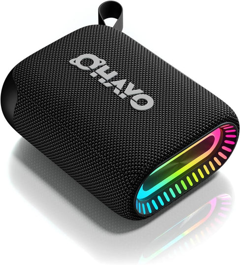 Bluetooth Speaker, Portable Wireless Speaker with RGB Lights, IPX7 Waterproof, 10W Mini Speaker, Bluetooth 5.3, 24H Playtime, Outdoor Speakers wit...