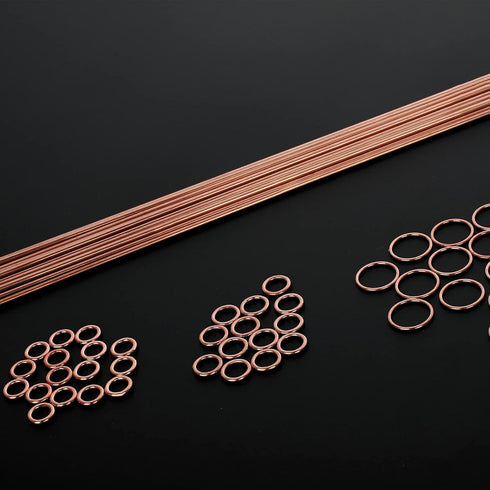 BLUEFIRE 40 pcs 1/2 lb Bare Brass Brazing Rods Easy Flow Solid Round Sticks Diameter 1/16” x Length 14” Copper Zinc Tin Silicon Alloy Simple DIY S...