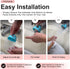 Bath Helper - Bath Tub Faucet Extender - Guides Water Directly from Faucet to Baby Bath Tub Without Excessive Water Waste and Splashing (Pink)...