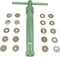 HEVERP Stainless Steel Clay Extruders Sugar Paste Extruder Cake Fondant Decorating Tool Set (Green)...