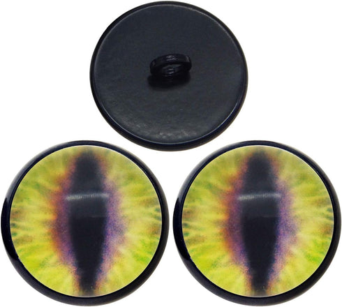 Julie Wang 20Pairs 12MM Sew On Eyes for Amigurumi Stuffed Plush Doll Glass Dragon Lizard Frog Animal Toys Domed Buttons Crafts DIY 0.47inches...
