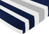 Fitted Crib Sheet for Navy and Gray Stripe Baby/Toddler Bedding - Stripe Print...