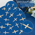 UNICRAFTALE about 60Pcs 2 Colors Stainless Steel Cross Connector Charms Links Easter Theme Crucifix Cross Charms Double Hole Sideways Cross Links ...