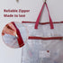 Madam's Sew Project Bag - Portable and Organized Craft Storage for Quilters and Crafters - Two Pockets, See-Through Mesh Design, Project Details C...