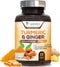 Turmeric Curcumin with BioPerine & Ginger 95% Curcuminoids 1950mg - Black Pepper Extract for Max Absorption, Nature's Joint Support Supplement, He...