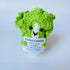 Positive Crochet Cabbage Doll Funny Knitted Toys with Positive Card, Emotional Support Cabbage Cute Creative Gifts for Friends Party Decoration En...