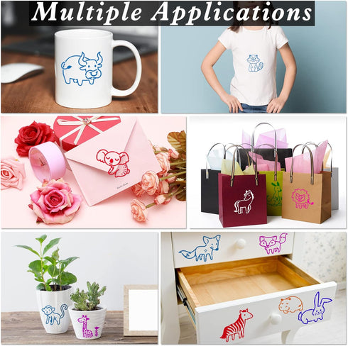 60 Pcs Cute Animals Painting Stencils,Waterproof Drawing Templates for DIY Canvas Fabric Wall Decors Art Set,Reusable Plastic Stencil for Adult DI...