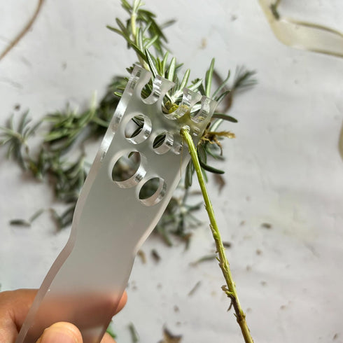 Efficient Herb Stripper & Leaf Separator, 11 Hole Kitchen Tool for Kale, Thyme, Rosemary and More, Easy-to-Use for Home Cooks & Chefs...