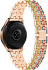 Dsytom Compatible with Samsung Galaxy Watch 42mm Band Women+ Bezel, 20mm Jewelry Watchband & Bezel Ring Cover Diamond Strap Bracelet for Galaxy Wa...