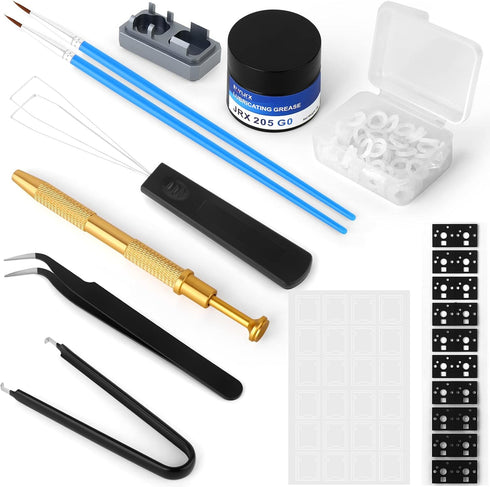 YIMAGUJRX RUNJRX Keyboard Lube Kit JRX 205G0 0.53oz/15g,Keyboard Switch Pad for PCB,Switch Film for MX Kailh Gateron Switch,Keyboard Tools with Ke...