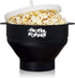 The Original Proper Popper Microwave Popcorn Popper, Silicone Popcorn Maker, Collapsible Bowl BPA Free & Dishwasher Safe - (Black)...