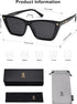 SOJOS Trendy Sunglasses Womens Cute Cat Eye Polarized Square Women Designer Shades SJ2297...
