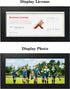 Golden State Art, Wood Frame for 4x9 Business License Certificate with Real Glass & Table-top Display, Black...