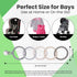 Avee & Co Silicone Teether Rings, Baby Teether Rings, Baby Teether Link with Pacifier Clip, Attachable Teether Chew Toy for Babies, BPA Free Teeth...