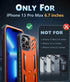 FNTCASE for iPhone 13 Pro-Max Case: Military Grade Shockproof Protective Phone Cover with Kickstand - Dual Layer Full Protection Matte Textured Dr...