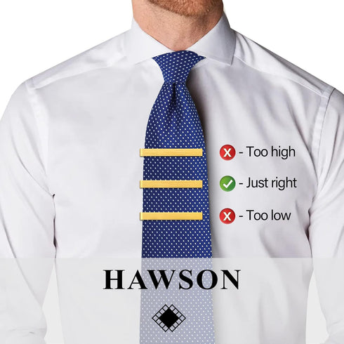 2.2 Inch Tie Clips for Men 4 PCS Tie Bars Set - Gold Silver Black Metal Tie Bar Pins for Wedding Business Christmas Meeting and Daily Life....