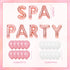 LaVenty 13 PCS SPA PARTY Balloons Spa Party Banner Spa Theme Birthday Salon Makeup Party Decoration...