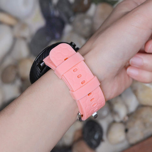 6-Pack Compatible with GRV FC1/FC5 Bands 19mm Smartwatch Veryfitpro for ID205L ID205S Replacement Breathable Lightweight Soft Silicone Wristbands ...