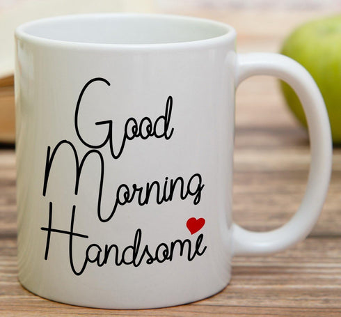 Retreez Funny Mug - Good Morning Handsome 11 Oz Ceramic Coffee Mugs - Funny, Sarcasm, Sarcastic, Motivational, Inspirational birthday gifts for hu...