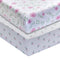 EVERYDAY KIDS 2 Pack Fitted Girls Crib Sheet, 100% Soft Breathable Microfiber Baby Sheet, Fits Standard Size Crib Mattress 28in x 52in, White and ...