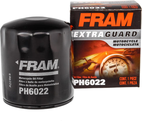 FRAM Extra Guard PH6022 10K Mile Change Automotive Replacement Interval Spin-On Engine Oil Filter for Select Vehicle Model Years, Vehicle Engine P...