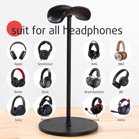 Headphone Stand for Desk, Headset Stand Anti-Slip Earphone Stand Holder for Apple, Bose, Sony, Philips, Sennheiser, Beats Gaming Over-ear Headphon...