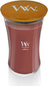 WoodWick Large Hourglass Candle Cinnamon Chai - Premium Soy Blend Wax Pluswick Innovation Wood Wick Made in USA...