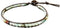 Infinityee888 Amazonite Bead Anklet 10 Inches Ankle Bracelet Woven with Leather Cord Handmade Hippie Bohemian Unisex Style Gift Idea for Men and W...