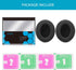 GVOEARS Replacement Ear Pads for Sony MDR 7506, Mesh Material Earpad Cushions for Sony MDR V6 / MDR V7 / MDR-CD900ST Headphones with Noise Isolati...