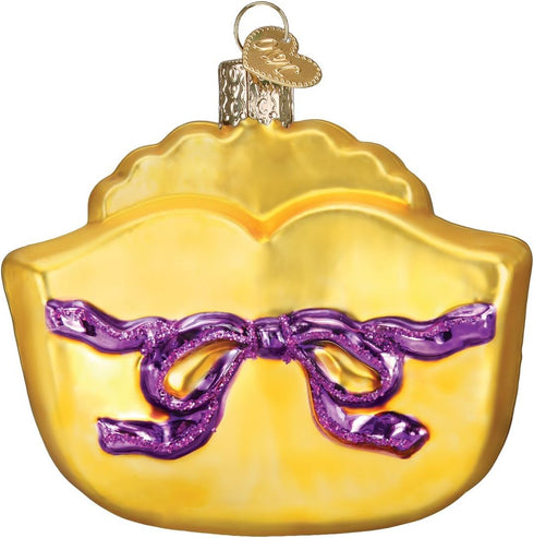 Old World Christmas 36241 Cities, Places and Landmarks Glass Blown Ornaments for Christmas Tree Mardi Gras Mask, 3 X 3 X 2.5...