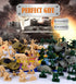 96 PCS Various Pose Toy Soldiers Figures with Military Map, Army Men Two Colors Soldiers, Toy Soldiers Action Figures for Kids Children Birthday (...