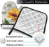 Watercolor Sunflowers Oven Mitts and Pot Holders Sets Heat Resistant Oven Gloves with Non-Slip Surface for Safe BBQ Cooking Baking Grilling Set of...