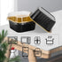 50 Pcs Mini Square Baking Cups with Lids,5oz Aluminum Foil Mini Cake Pans with Lids,Disposable Ramekins Cake Pans,150ml Dessert Cups Cupcake Pans ...