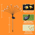 Solar Bee Lights - New Upgraded 4 Pack 40 LEDs Solar Garden Outdoor Decorations Lights, Solar Firefly Lights Waterproof, Solar Swaying Garden Ligh...