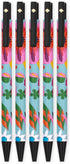 Kate Spade New York Black Ink Pen Set of 5, Cute Click Pens, Plastic Retractable Pens for Writing and Journaling (Safari Floral)...
