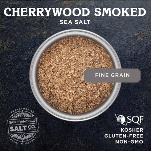Cherrywood Smoked Sea Salt - 5 oz. Fine Grain by San Francisco Salt Company...