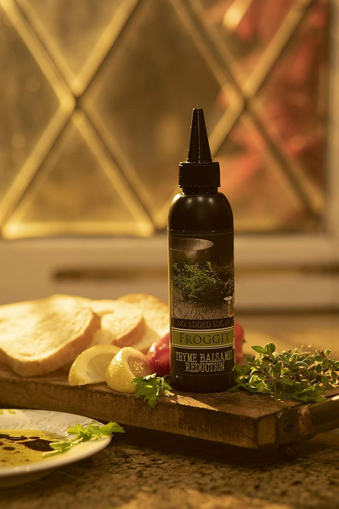 Castillo de Pinar (No Sugar Added) Thyme Balsamic Vinegar Reduction 150ml by Froggit Non GMO...
