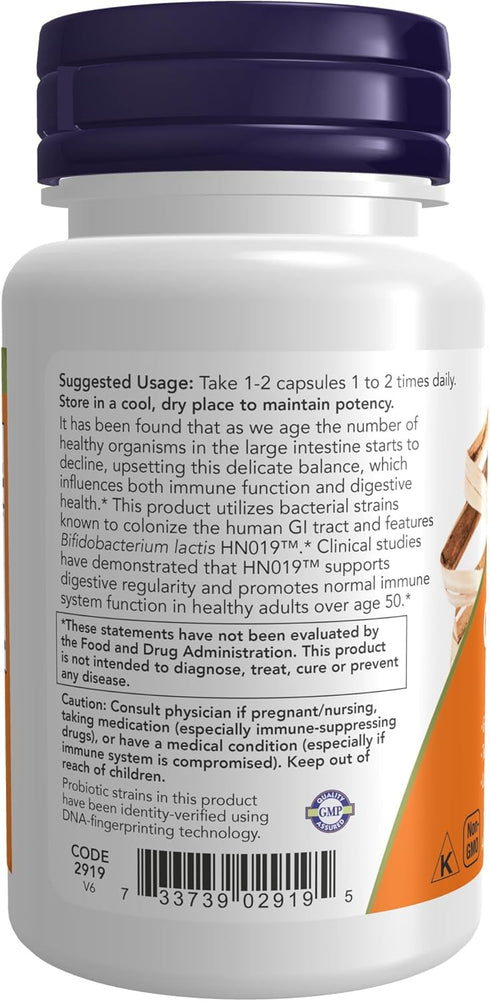NOW Supplements, Clinical GI Probiotic™, 50+ Formula, Strain Verified, 60 Veg Capsules...