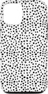 iPhone 12/12 Pro Popular Dalmatian Pattern, White w Brush Stroke Black Spots Case...