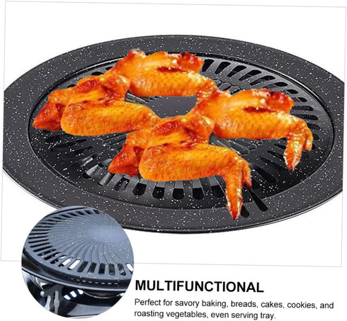 Portable Gas Stove Iron Baking Pan Stove Grill stove korean bbq grill carbon steel cake pan korean barbecue dish Non Stick Grill Pan broiler pan f...