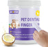 Dog Teeth Cleaning Wipes, Teeth Cleaning Finger Wipes for Dogs & Cats, Dog Dental Care Finger Wipes, Disposable Gentle Cleaning & Gum Care Pet Tee...