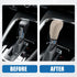 Gear Shifting Knob Cover Automatic Transmission Lever Trim for Nissan Murano 2009-2013 Faux Leather Beige...