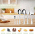 Serving Utensil Set,6piece Serving Utensil Setwith Serving Spoons?Serving Forks?Serving Tongs Soup Ladle and Pie Server Buffet Catering Serving Ut...