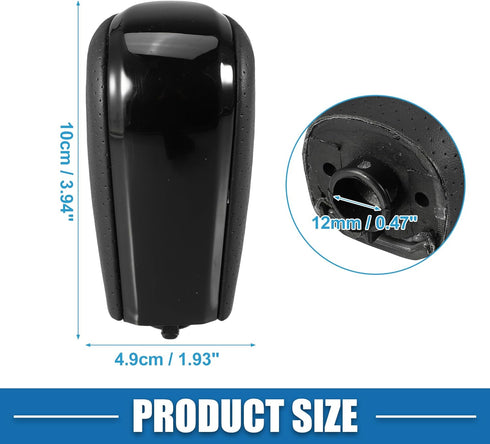 Automatic Transmission Gear Shift Knob for Toyota Land Cruiser Prado 2009-2017 Plastic Punched Leather Black...