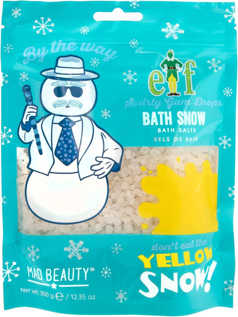 MAD BEAUTY Warner Bros Elf Yellow Snow Bath Salts, Body Care, Gum Drop Fragrance, Gag Gift, Christmas, Holidays, Healthy Glowing Skin, Relax & Unw...