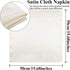 Aneco 12 Pieces Satin Napkin Square 20 x 20 Inches Dinner Napkins Weddings Party Napkin Soft Table Napkins for Romantic Weddings Party Dinner Deco...