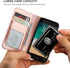 Bocasal for iPhone SE (2022)/SE (2020)/8/7 Wallet Case with Card Holder PU Leather Magnetic Detachable Kickstand Shockproof Wrist Strap Removable ...